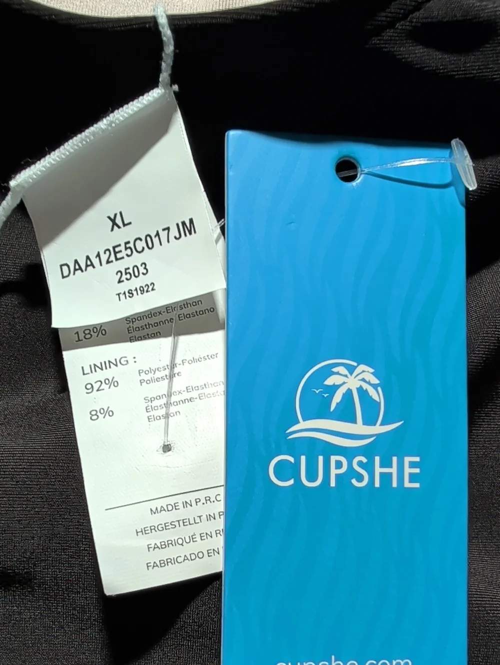 Cupshe Chic One Piece Swimsuit With Alluring Contrast Trim